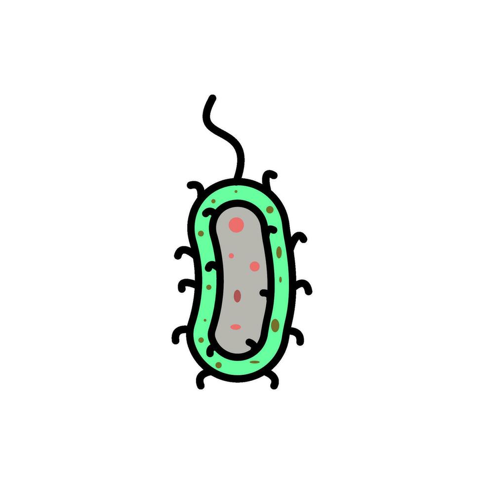 bakterie ikon vektor design mallar