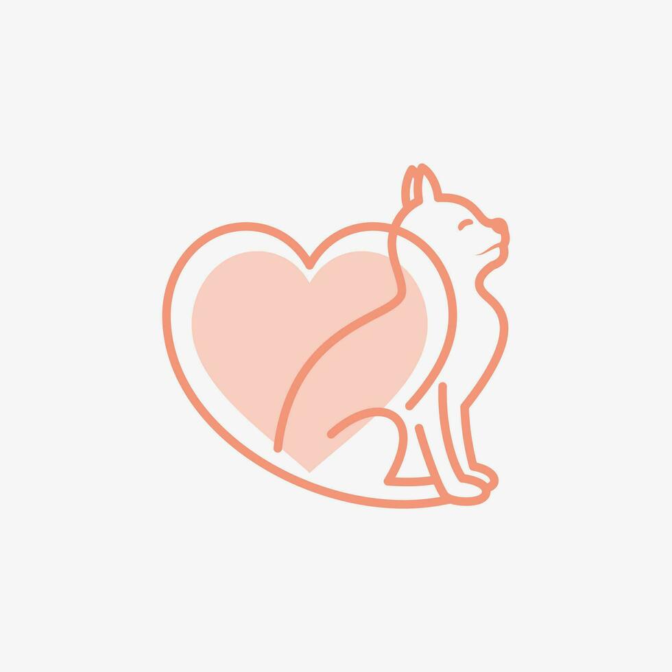 katt logotyp design vektor illustration med kreativ element begrepp