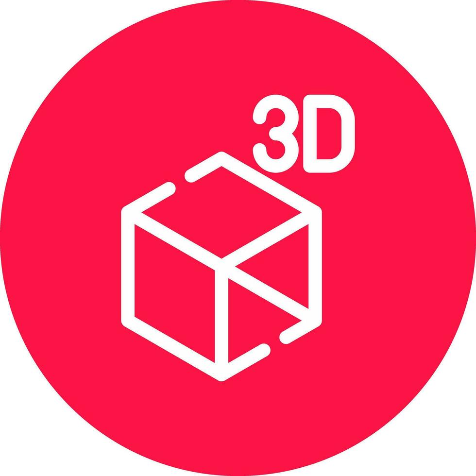 3d Objekt kreativ Symbol Design vektor