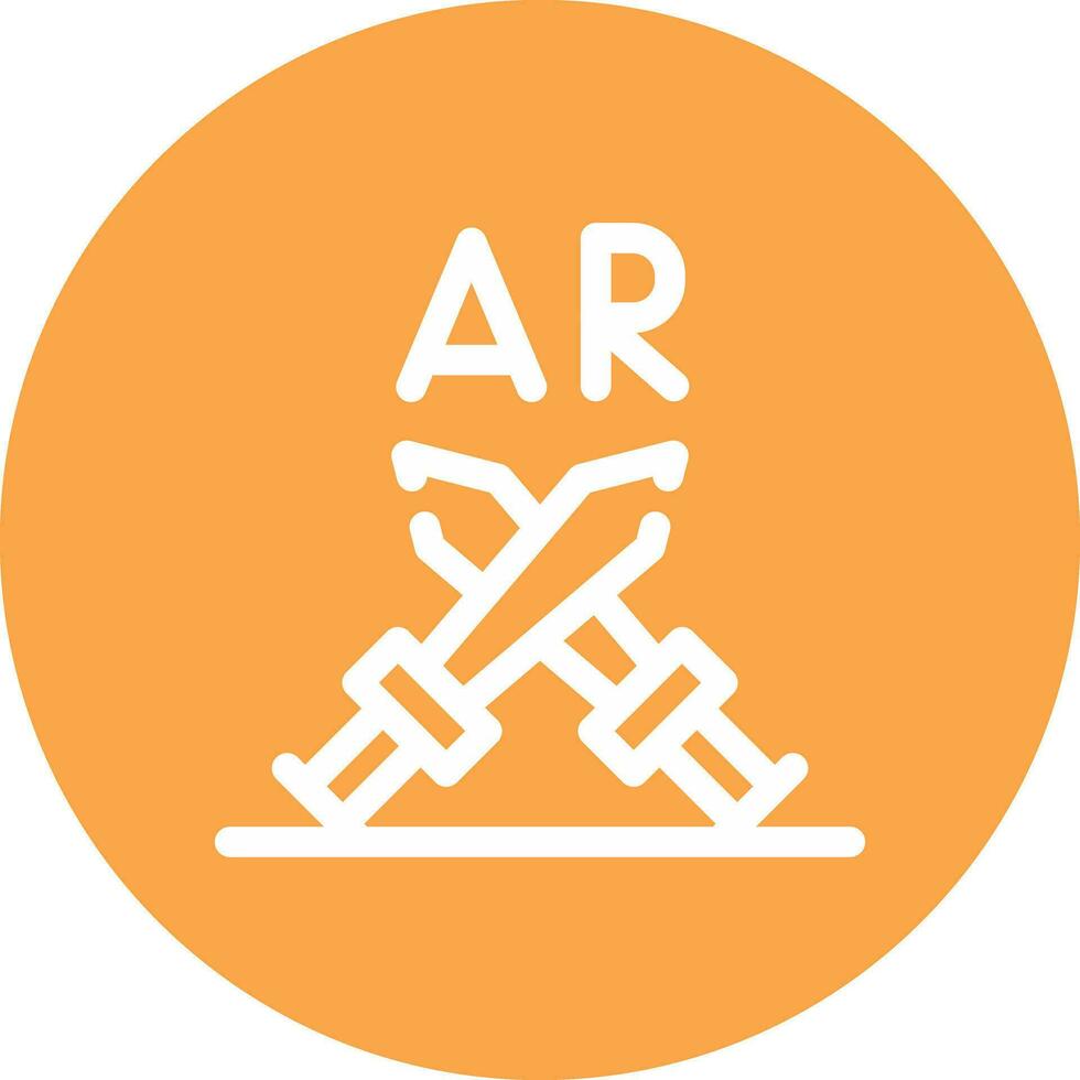 ar Kampf kreativ Symbol Design vektor