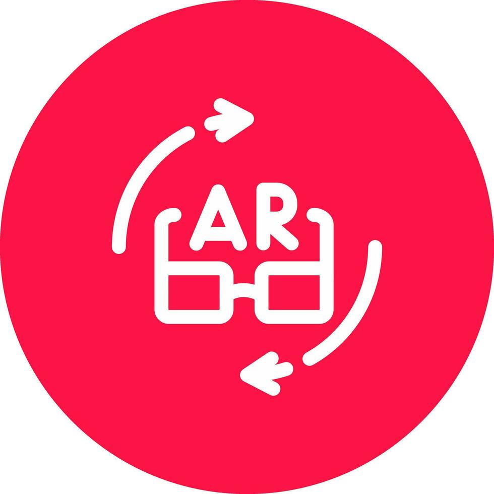 ar Brille kreativ Symbol Design vektor