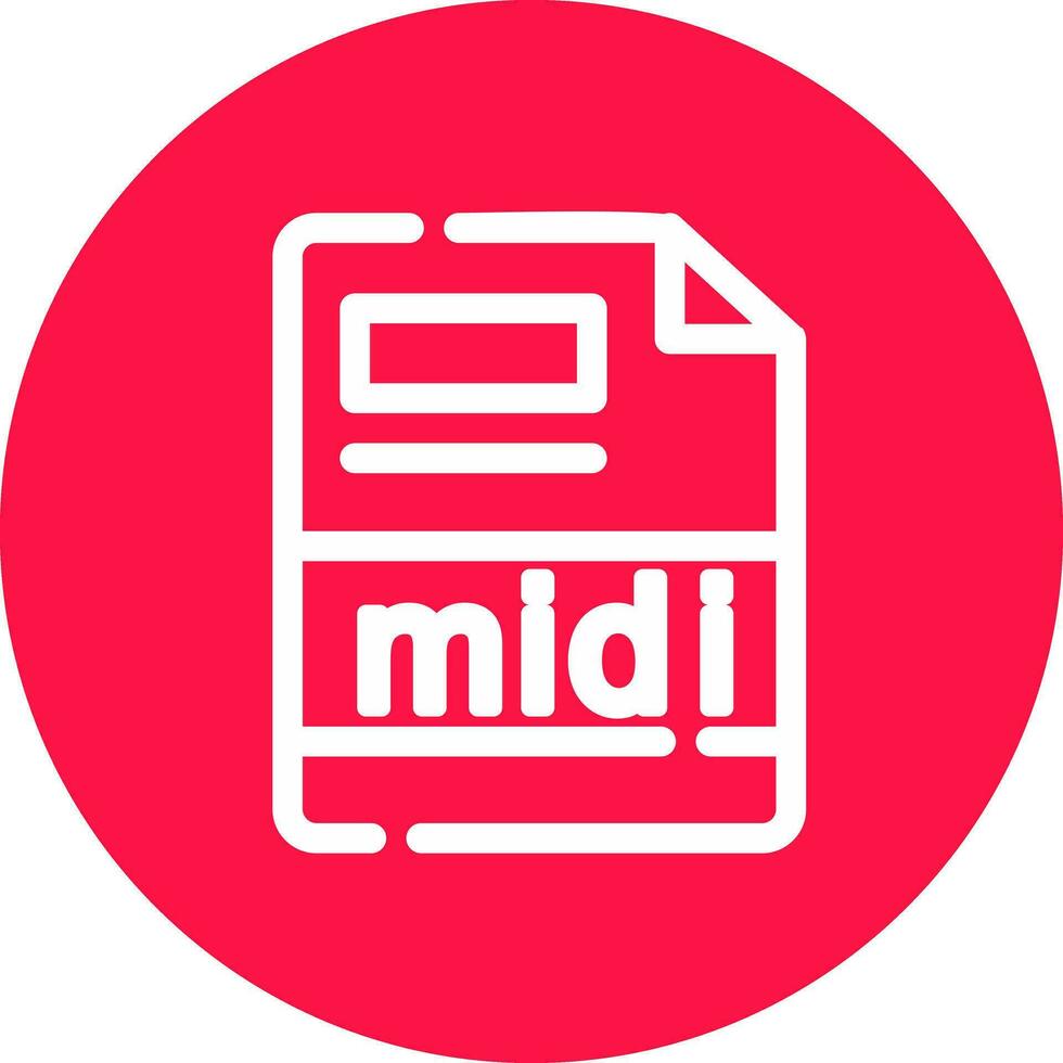 Midi- kreativ Symbol Design vektor