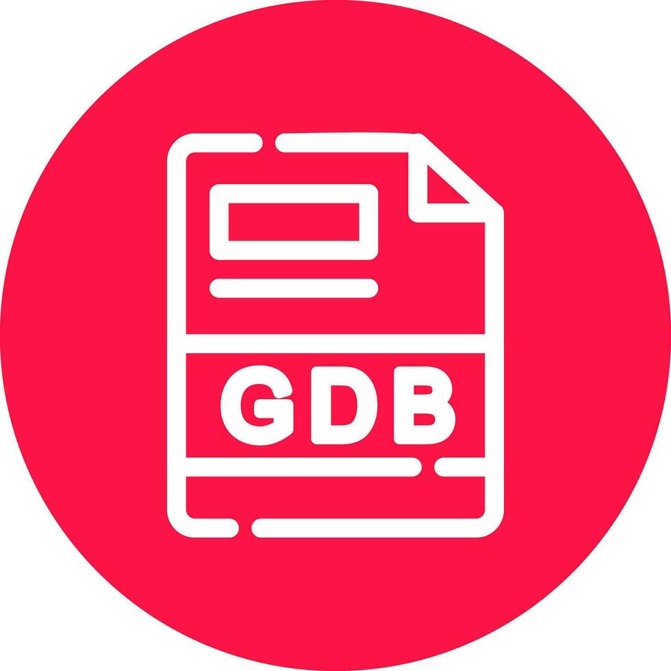 gdb kreativ Symbol Design vektor