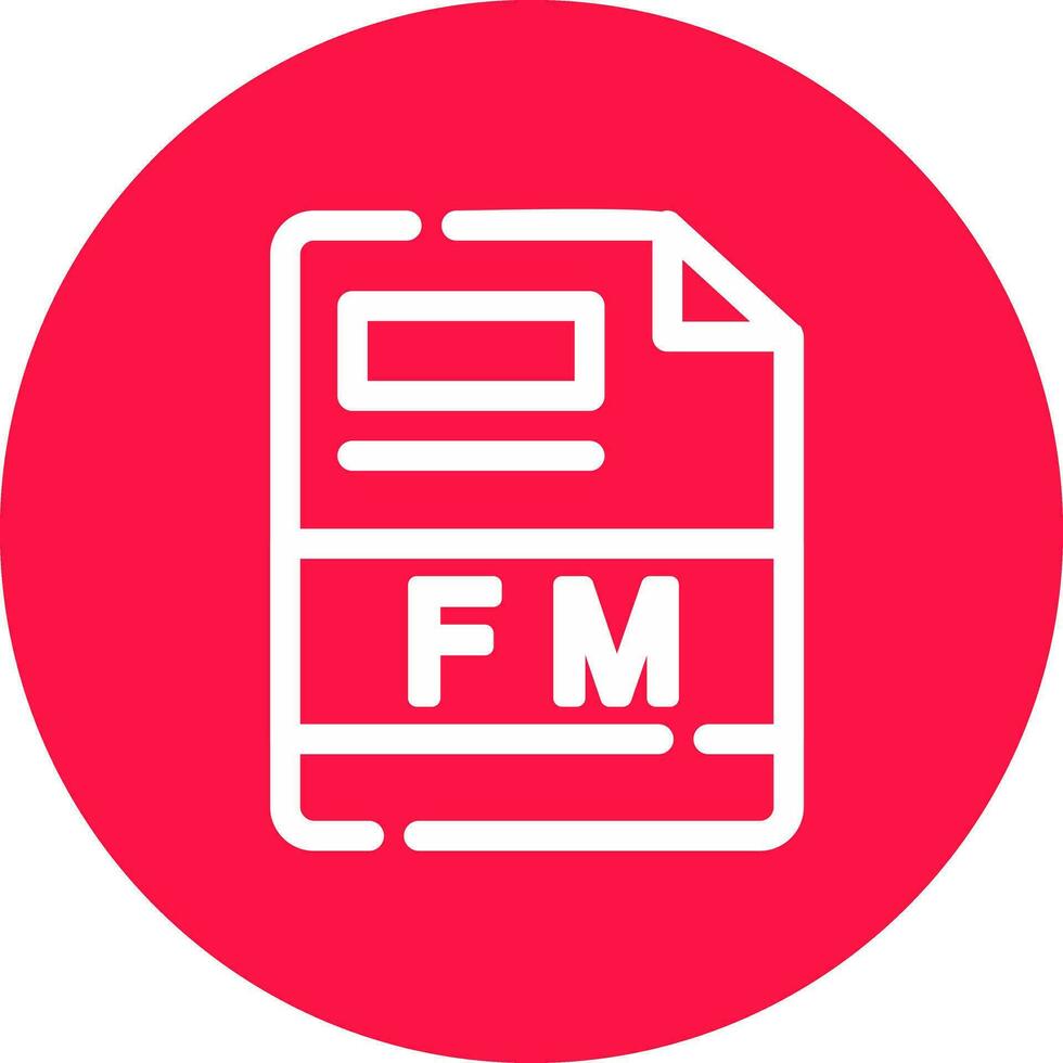 fm kreativ Symbol Design vektor