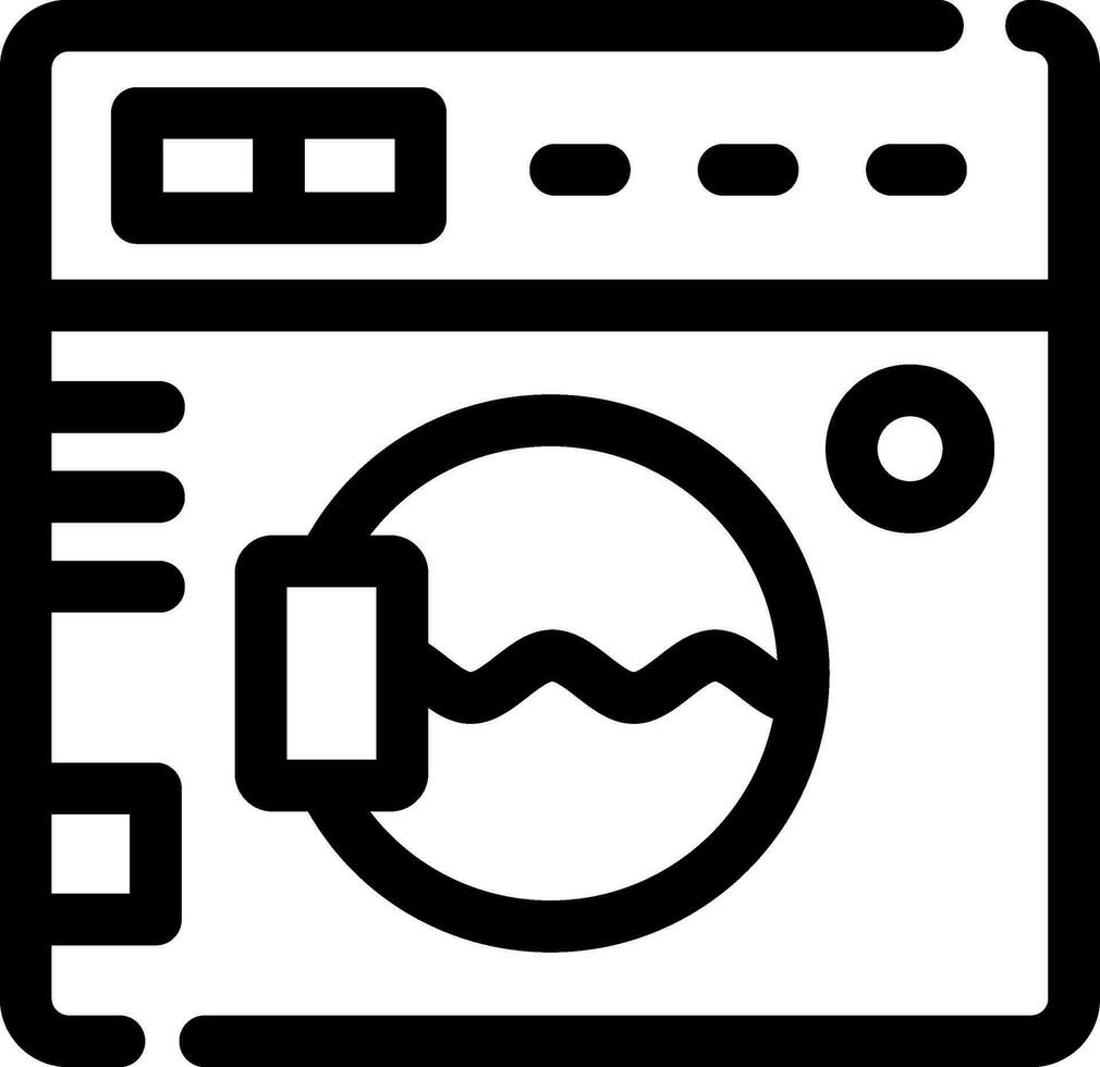 Waschmaschine kreatives Icon-Design vektor