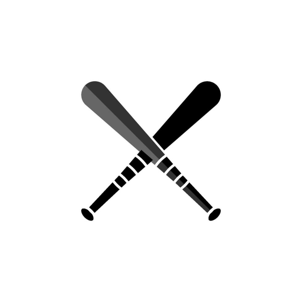 Baseball Schläger Symbol Vektor Design Vorlagen