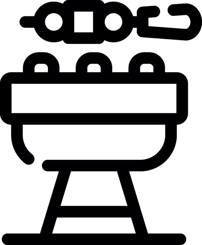 BBQ kreatives Icon-Design vektor