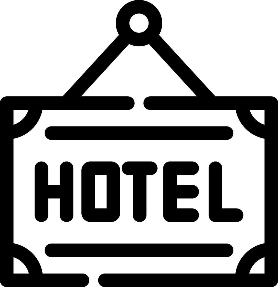 hotell kreativ ikoner design vektor