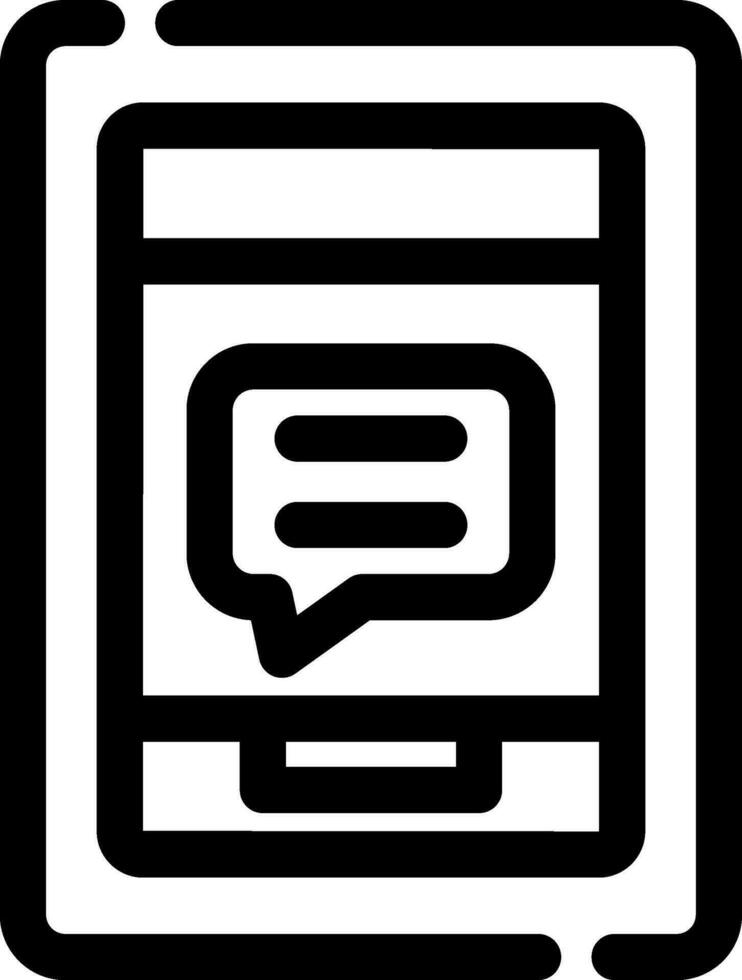 Nachricht am Telefon kreatives Icon-Design vektor