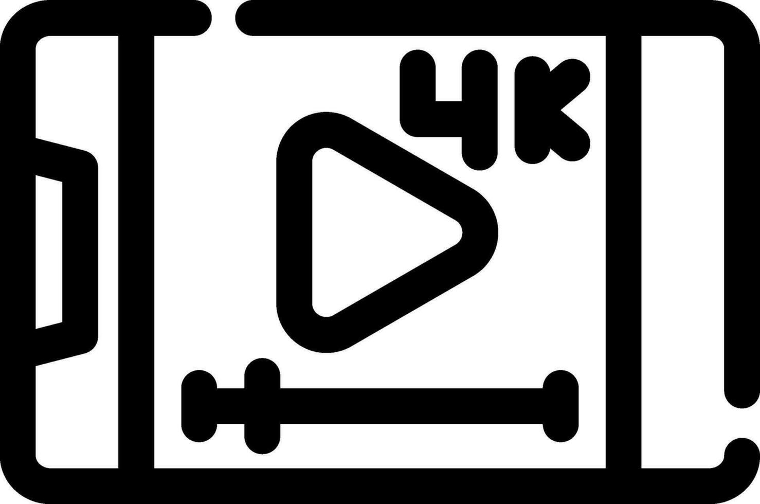 Video-Streaming kreatives Icon-Design vektor
