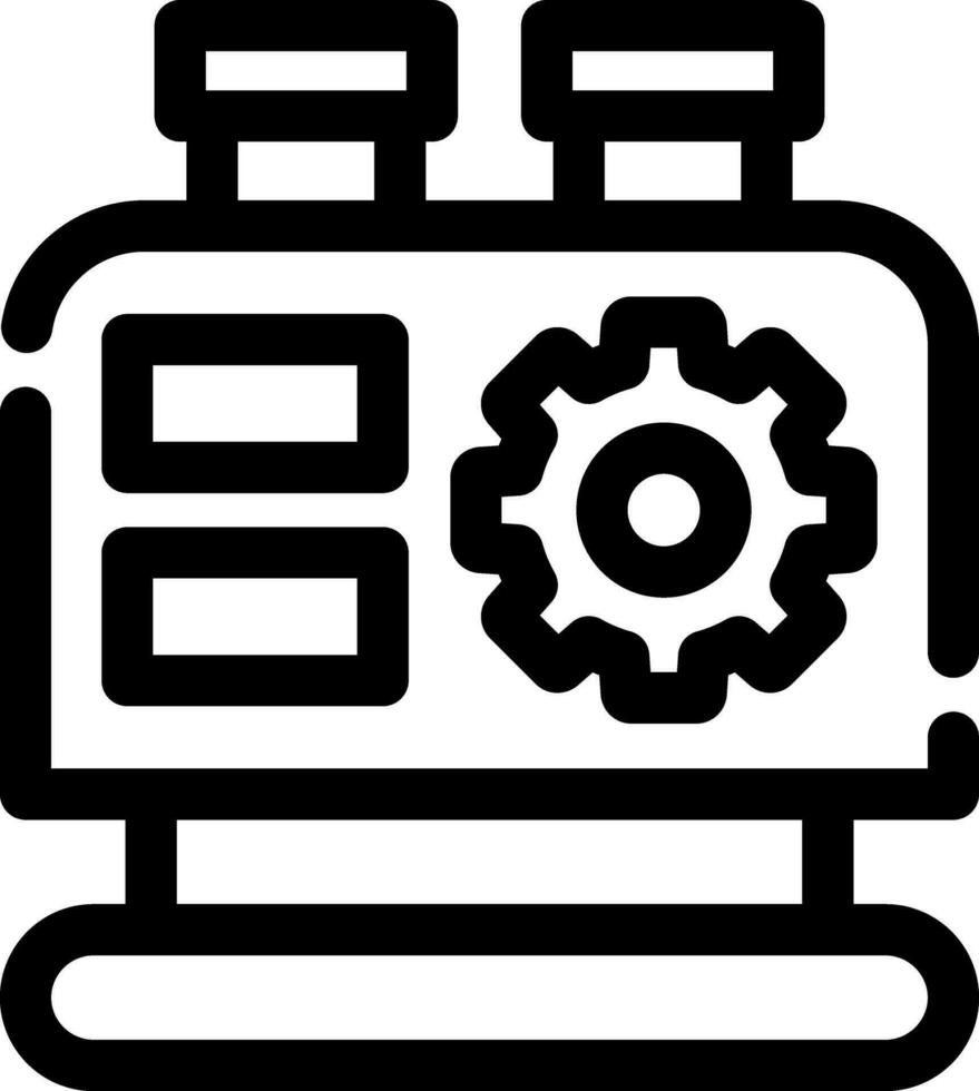 Maschinen kreatives Icon-Design vektor