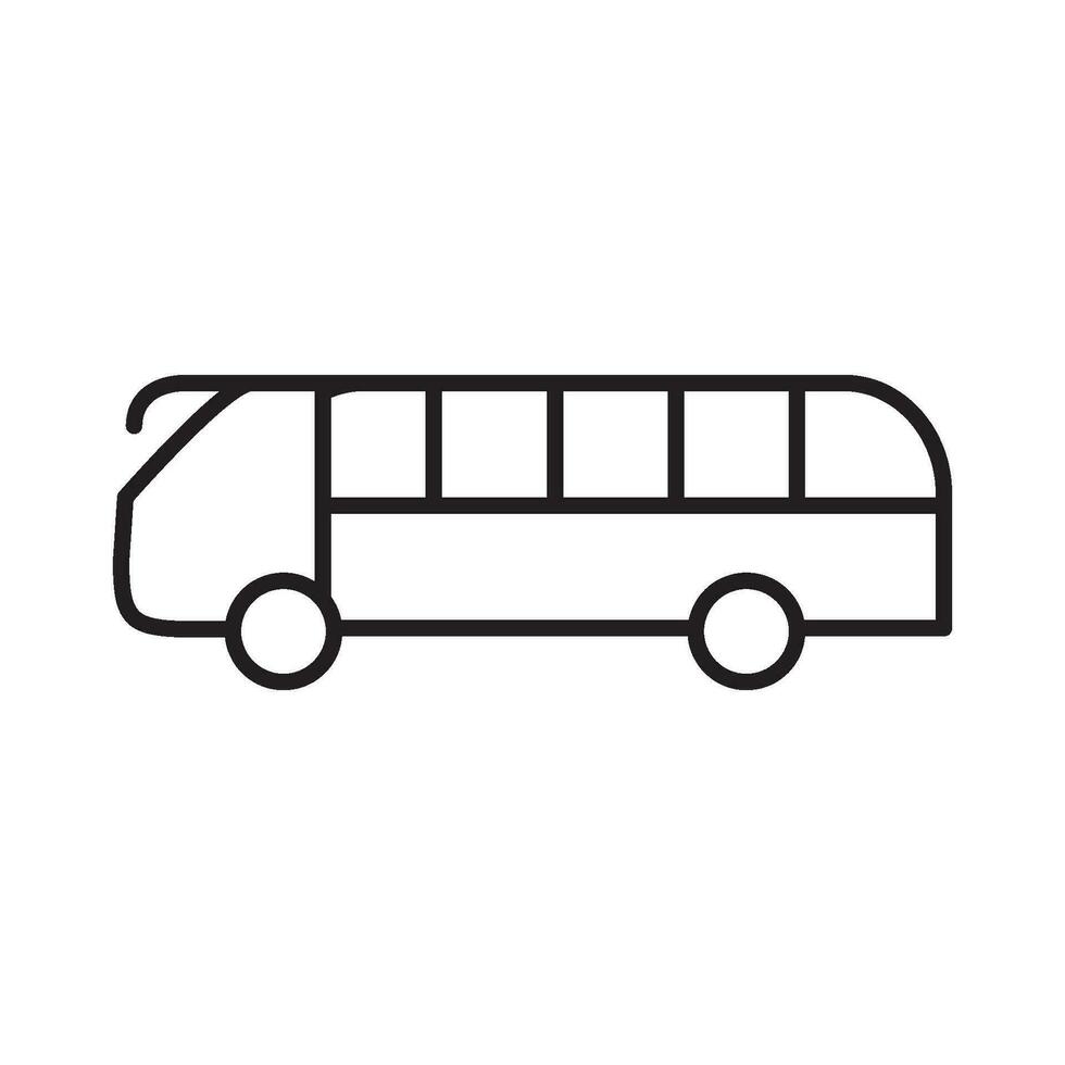 Schule Bus Symbol Vektor Design Vorlagen