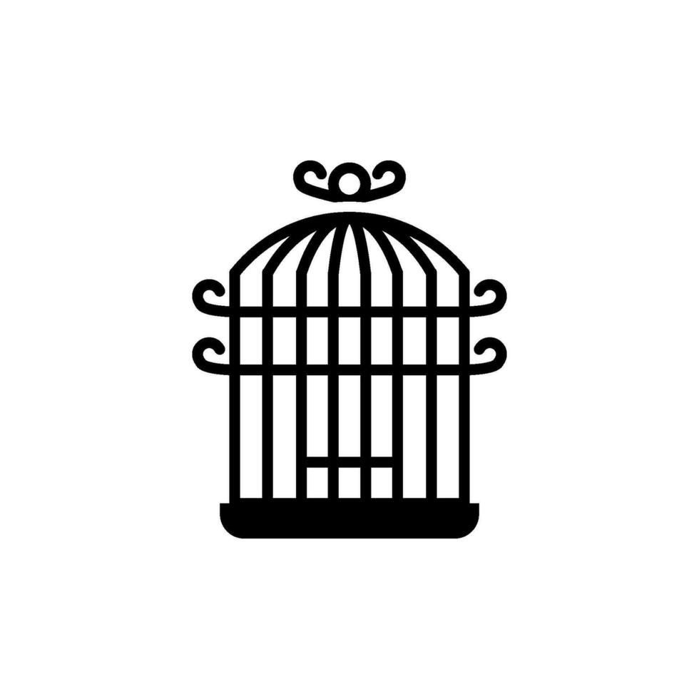 Vogelkäfig Symbol Vektor Design Vorlagen