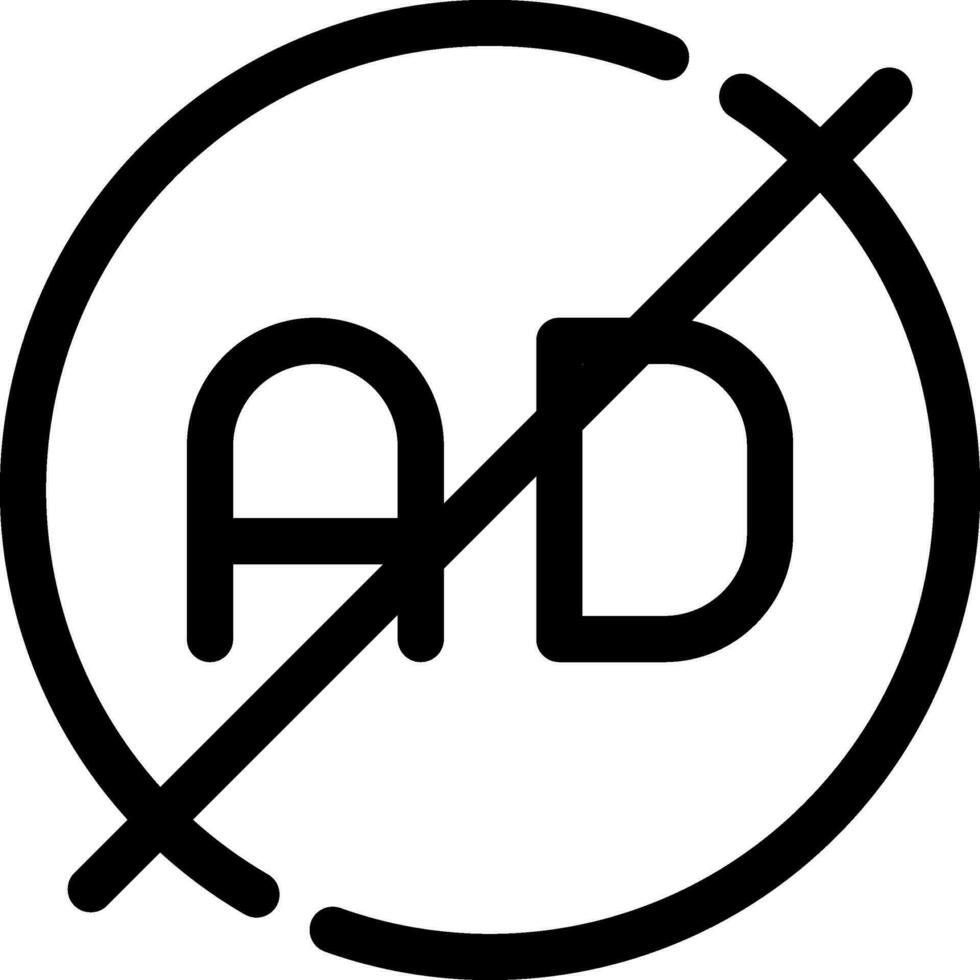 Anzeige Blocker kreativ Symbol Design vektor