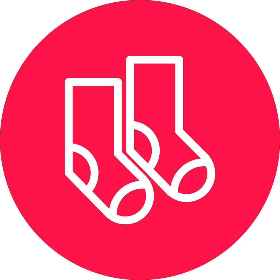 Socken kreatives Icon-Design vektor