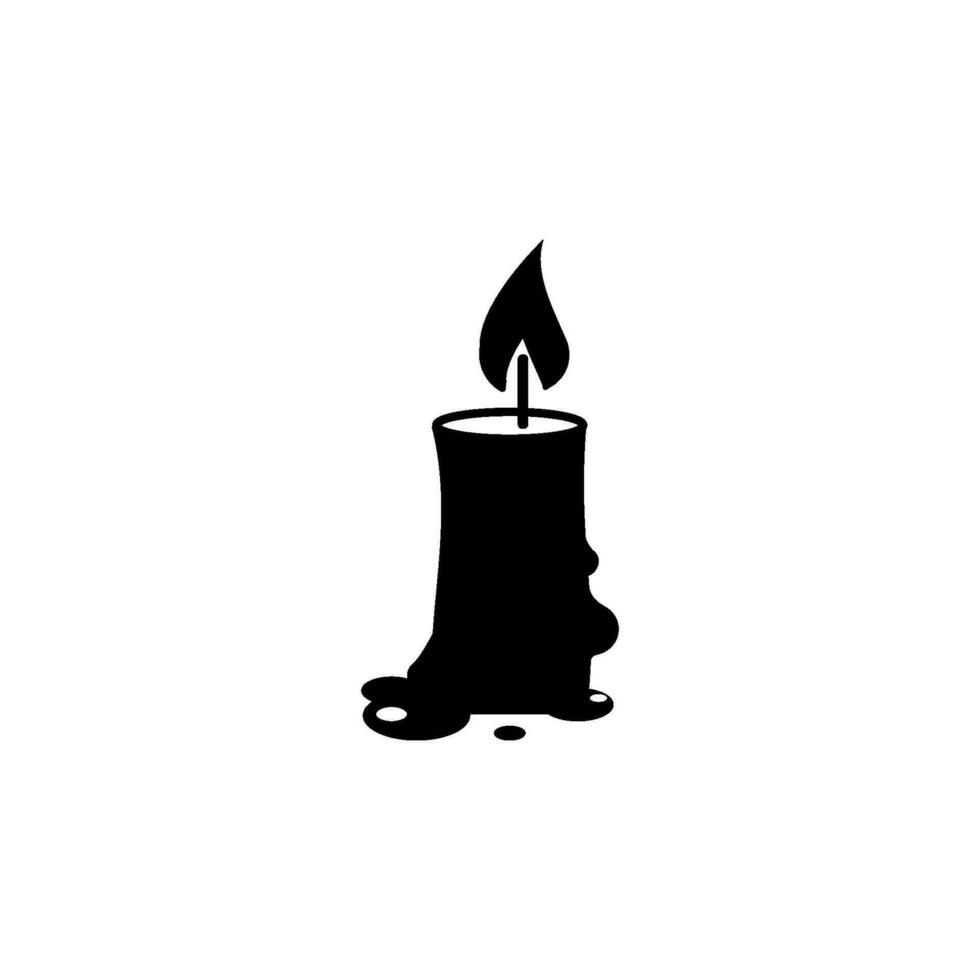 Kerze Symbol Vektor Design Vorlagen