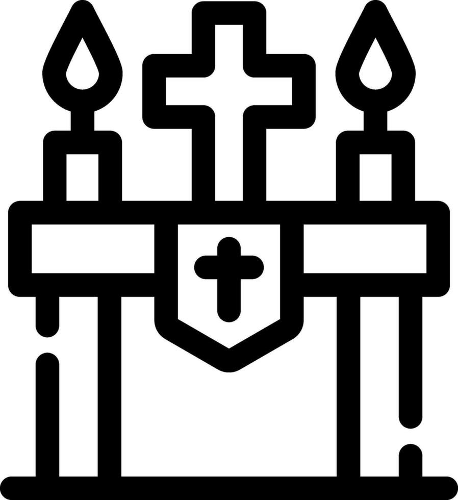 Altar kreativ Symbol Design vektor