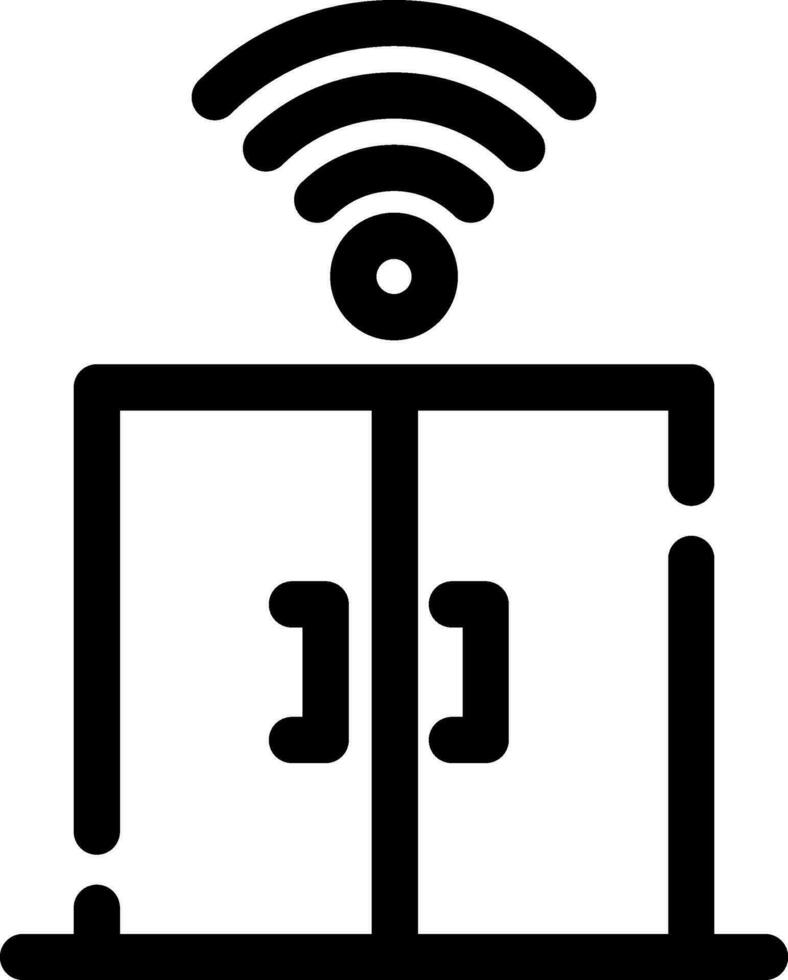 elektrisch Tür kreativ Symbol Design vektor