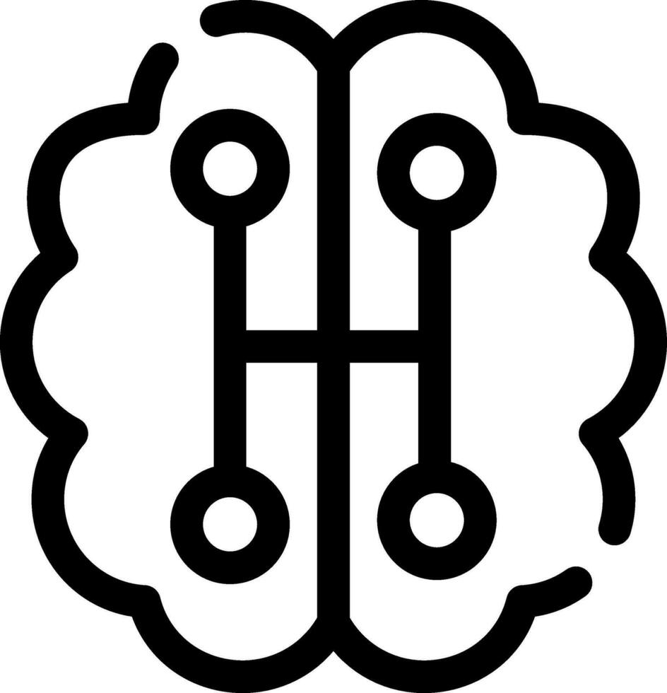 Humanoid Roboter kreativ Symbol Design vektor