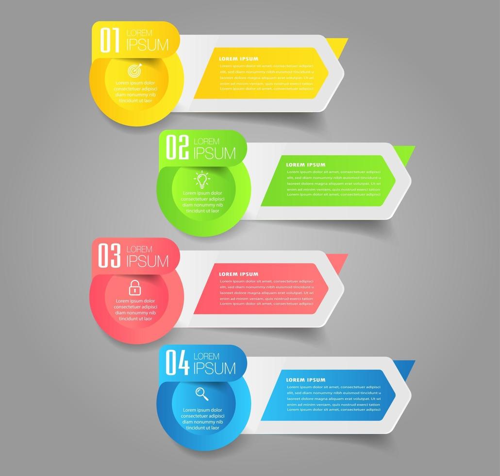 modern text rutmall, infographics banner vektor