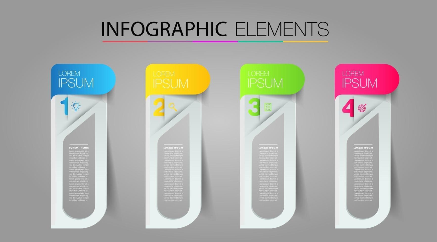 modern text rutmall, infographics banner vektor