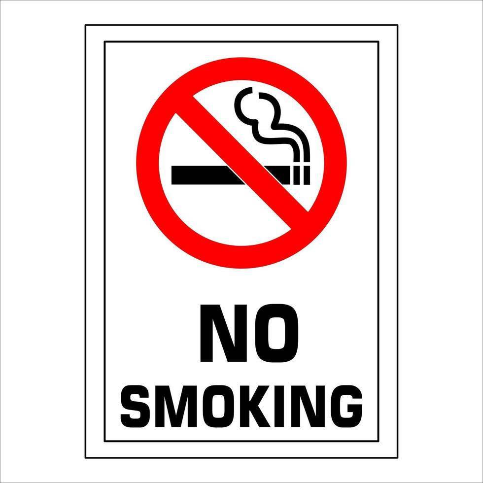 kein Rauchverbot verbotenes Zeichen-Vektor-Illustration. vektor
