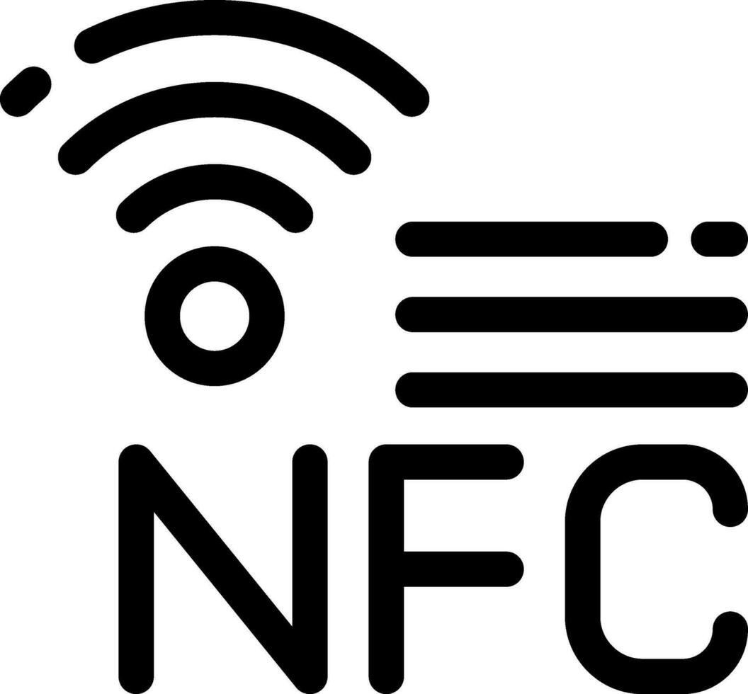 nfc kreativ Symbol Design vektor