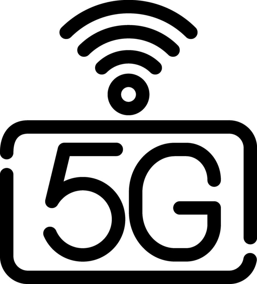 5g nätverk kreativ ikon design vektor