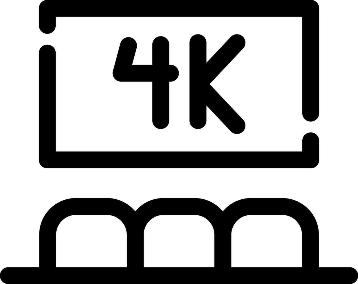 Kino 4d kreativ Symbol Design vektor