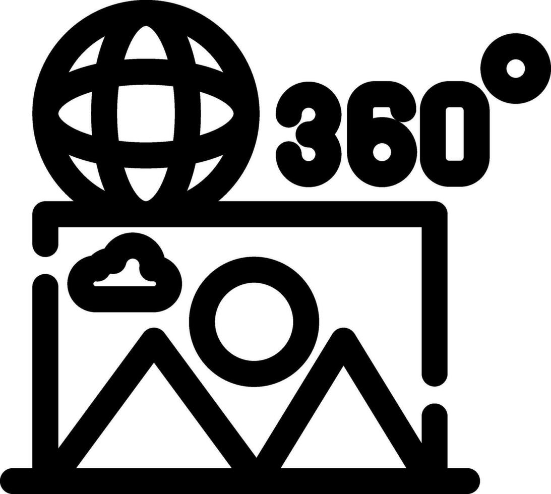 360 Bild kreativ Symbol Design vektor