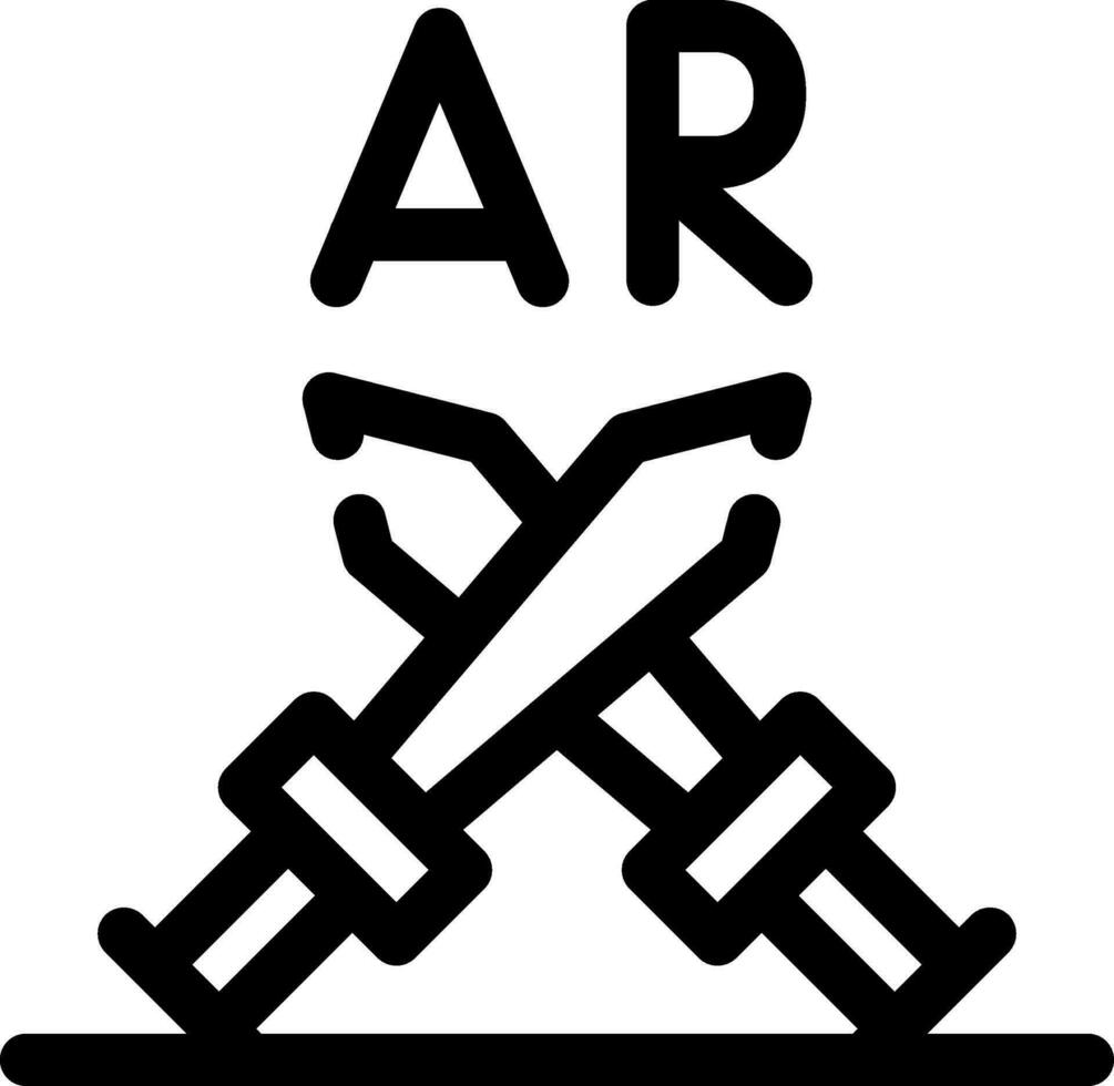 ar Kampf kreativ Symbol Design vektor