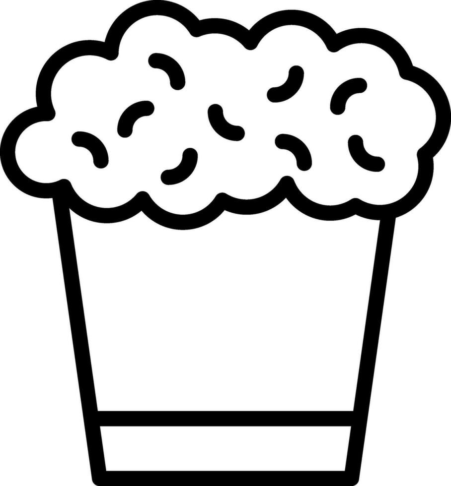 Popcorn kreatives Icon-Design vektor