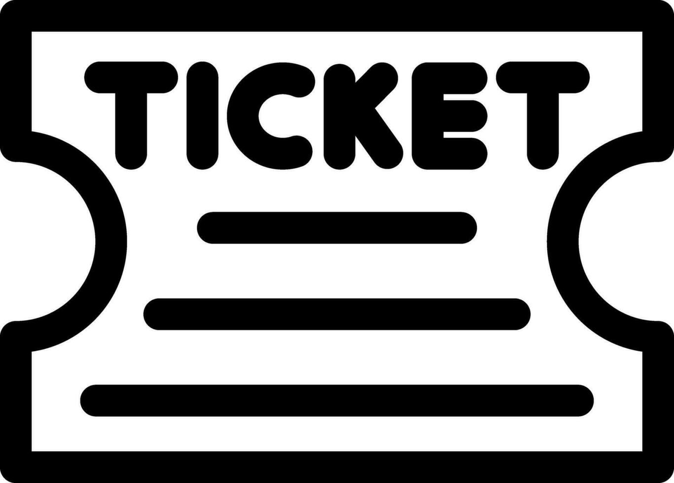 Ticket kreatives Icon-Design vektor