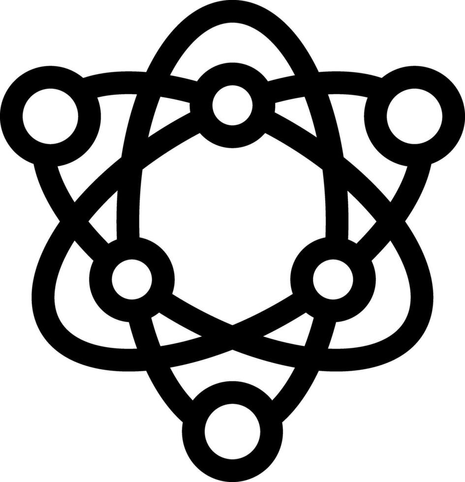 Atom kreatives Icon-Design vektor