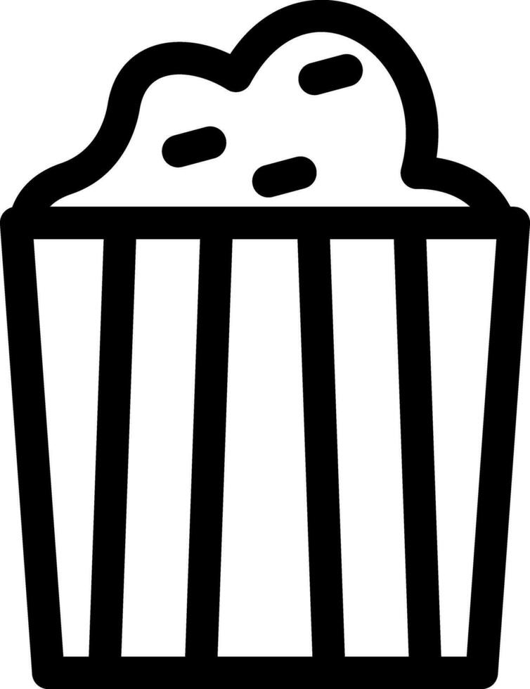 Popcorn kreatives Icon-Design vektor