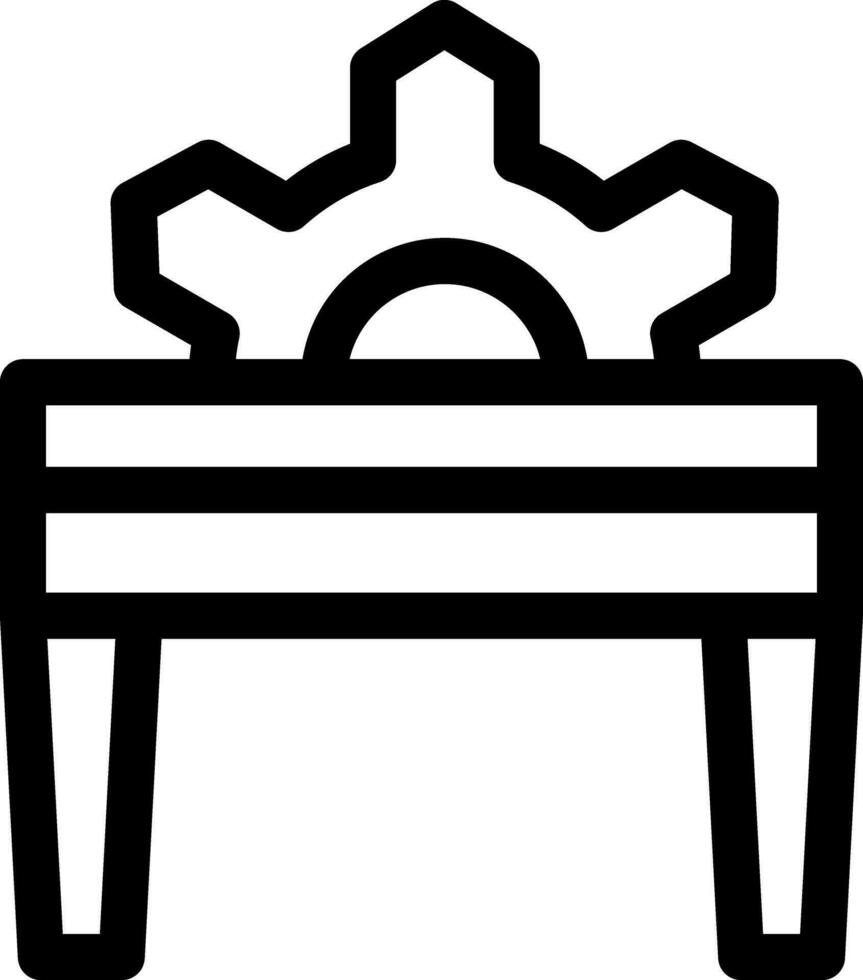 Tabelle sah kreativ Symbol Design vektor