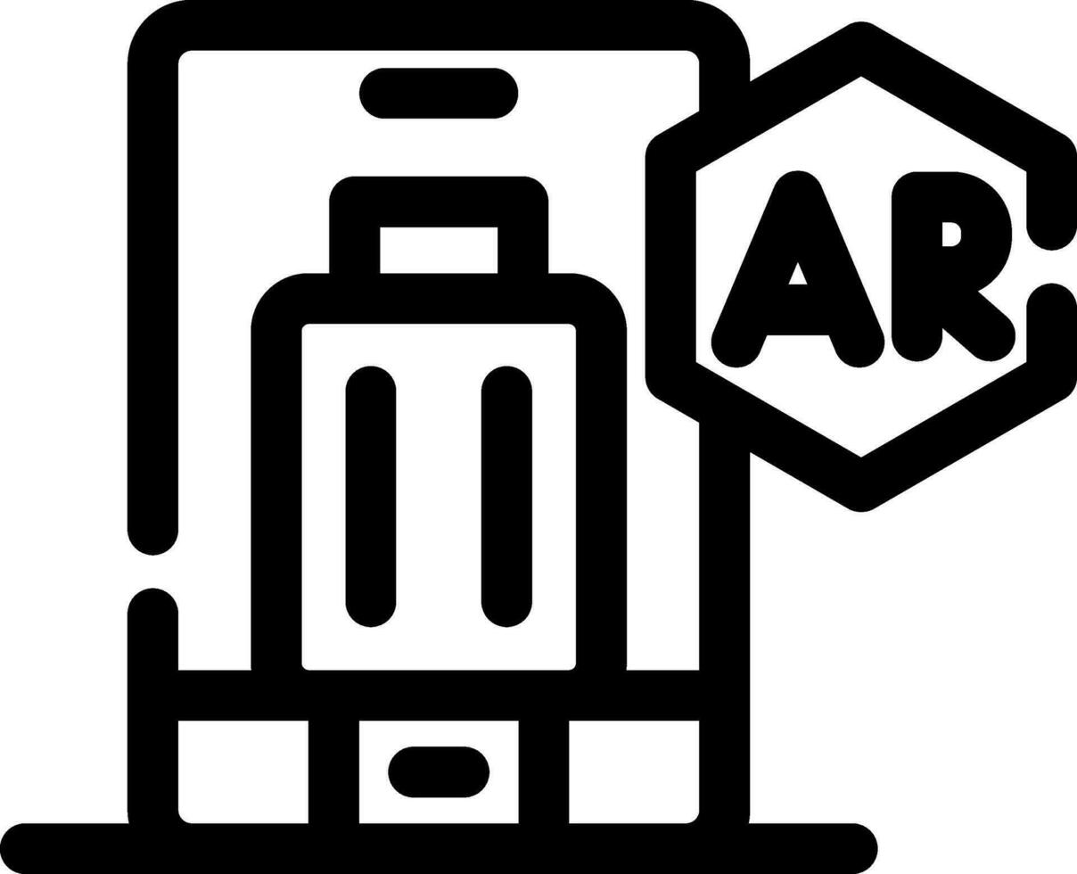 ar Tourismus kreativ Symbol Design vektor