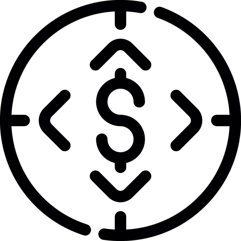 Finanzierung Tor kreativ Symbol Design vektor