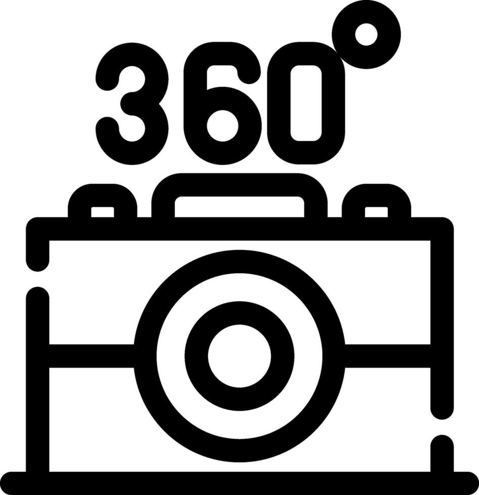 360 Kamera kreativ Symbol Design vektor