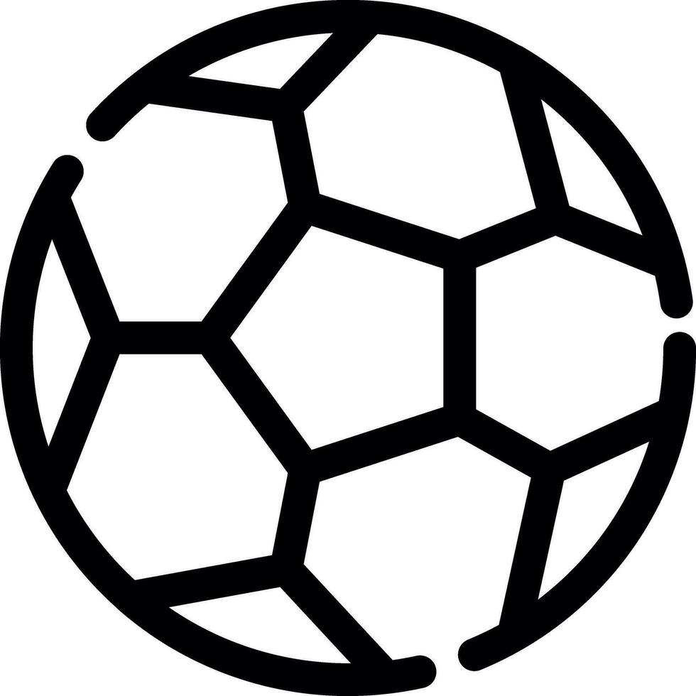 Fußball kreatives Icon-Design vektor