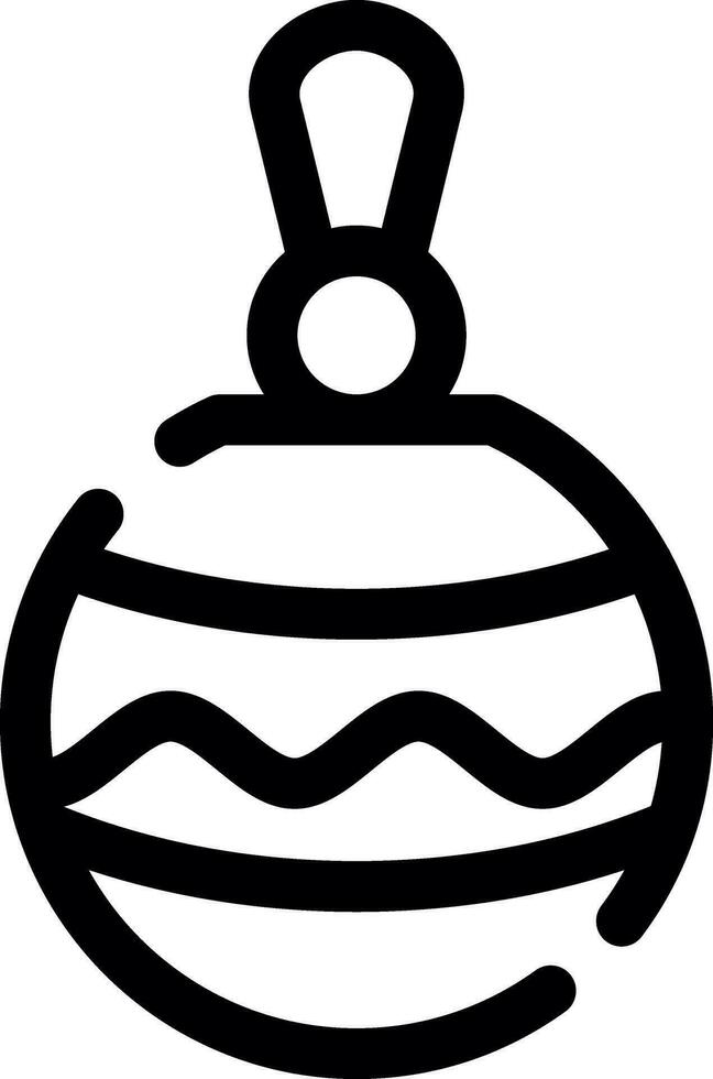 Christbaumkugel kreatives Icon-Design vektor