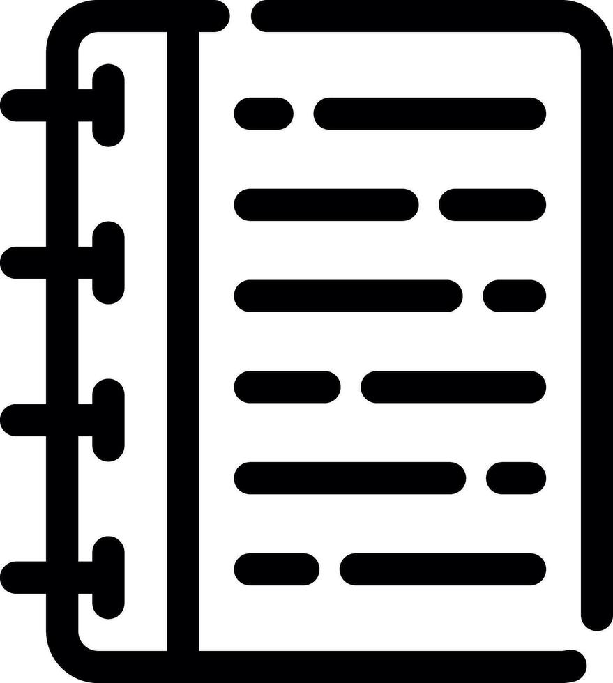 anteckningsbok kreativ ikon design vektor