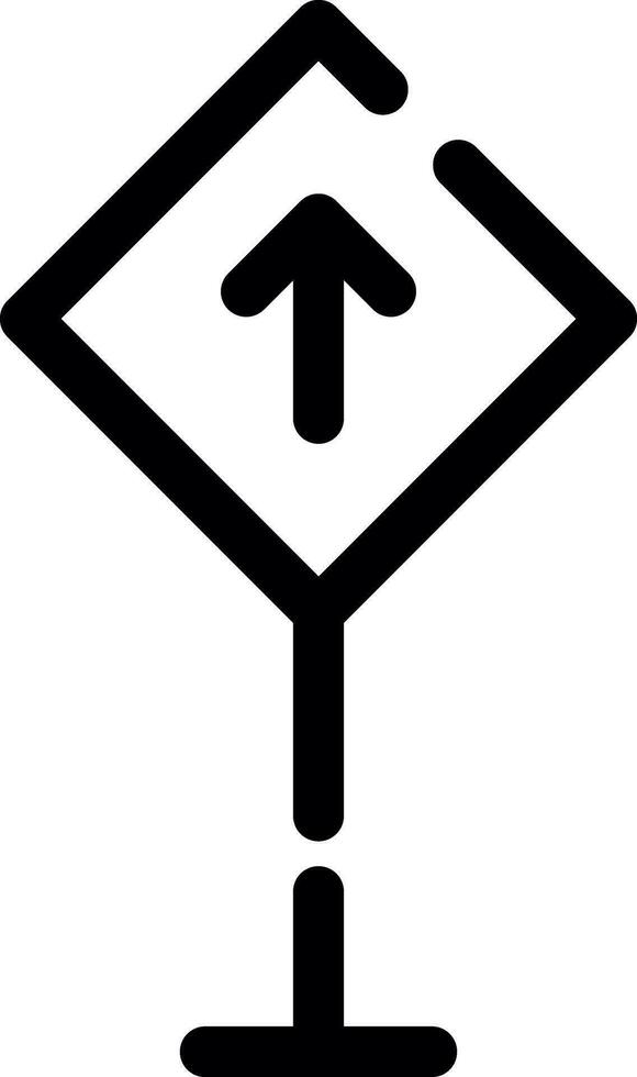 Straßenschild kreatives Icon-Design vektor