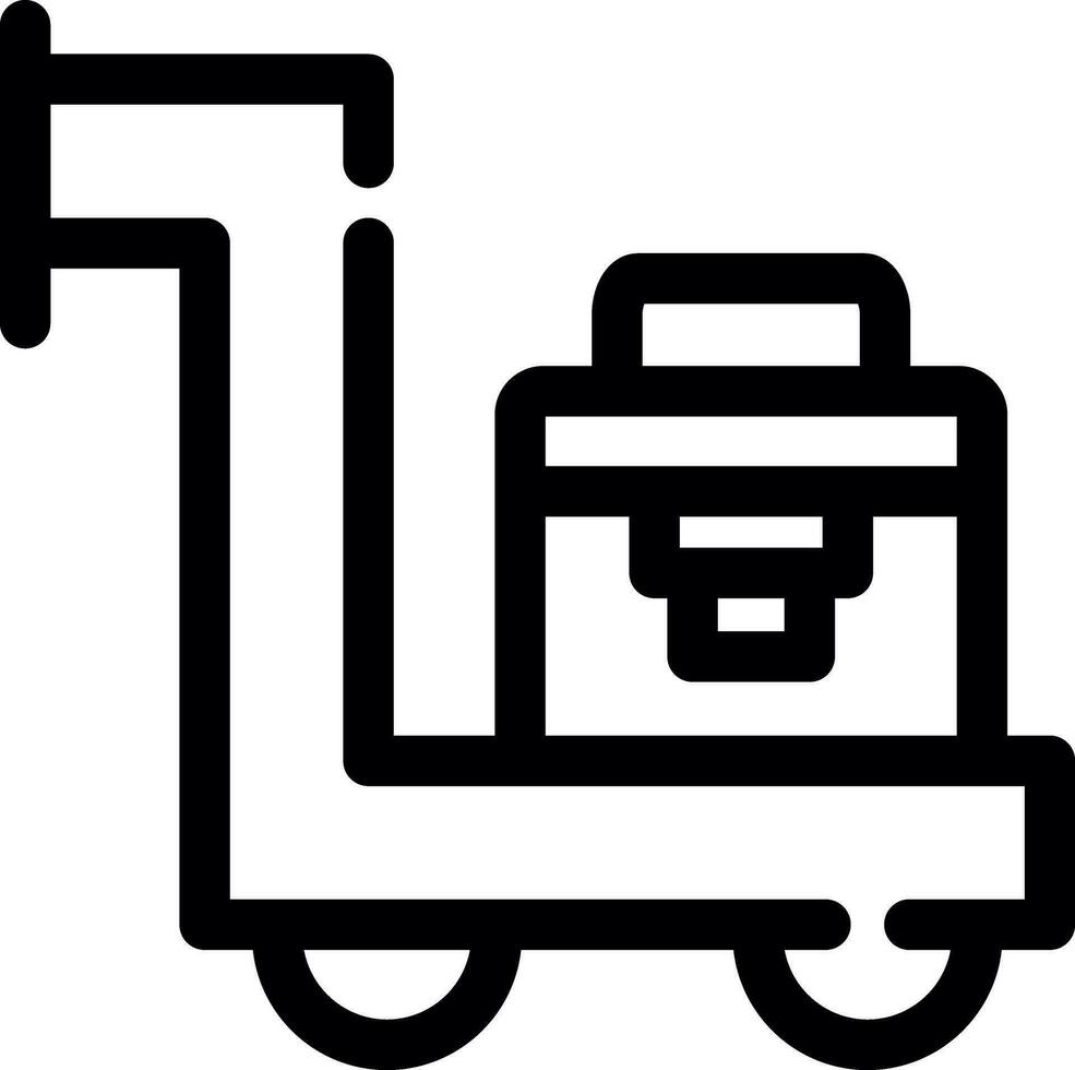 Trolley kreatives Icon-Design vektor