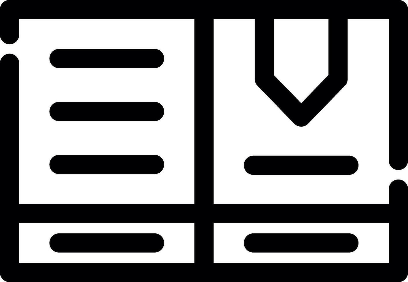 lesen kreativ Symbol Design vektor