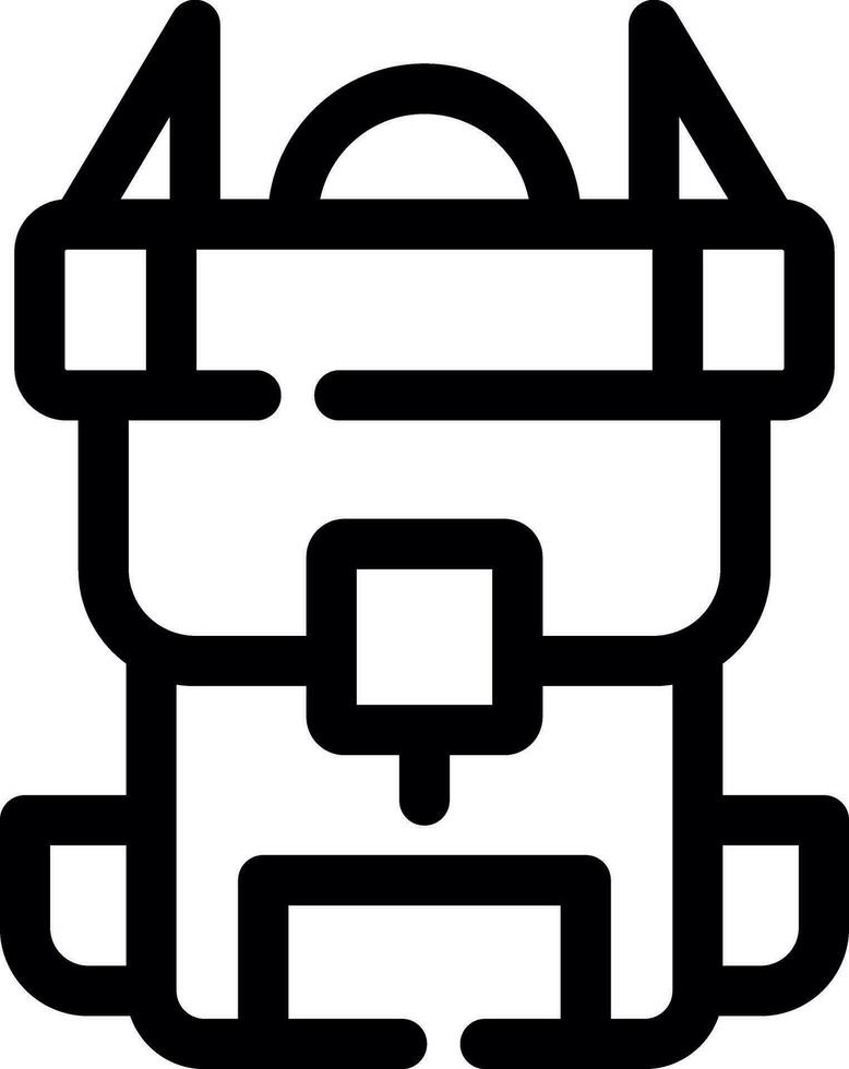 Rucksack kreatives Icon-Design vektor