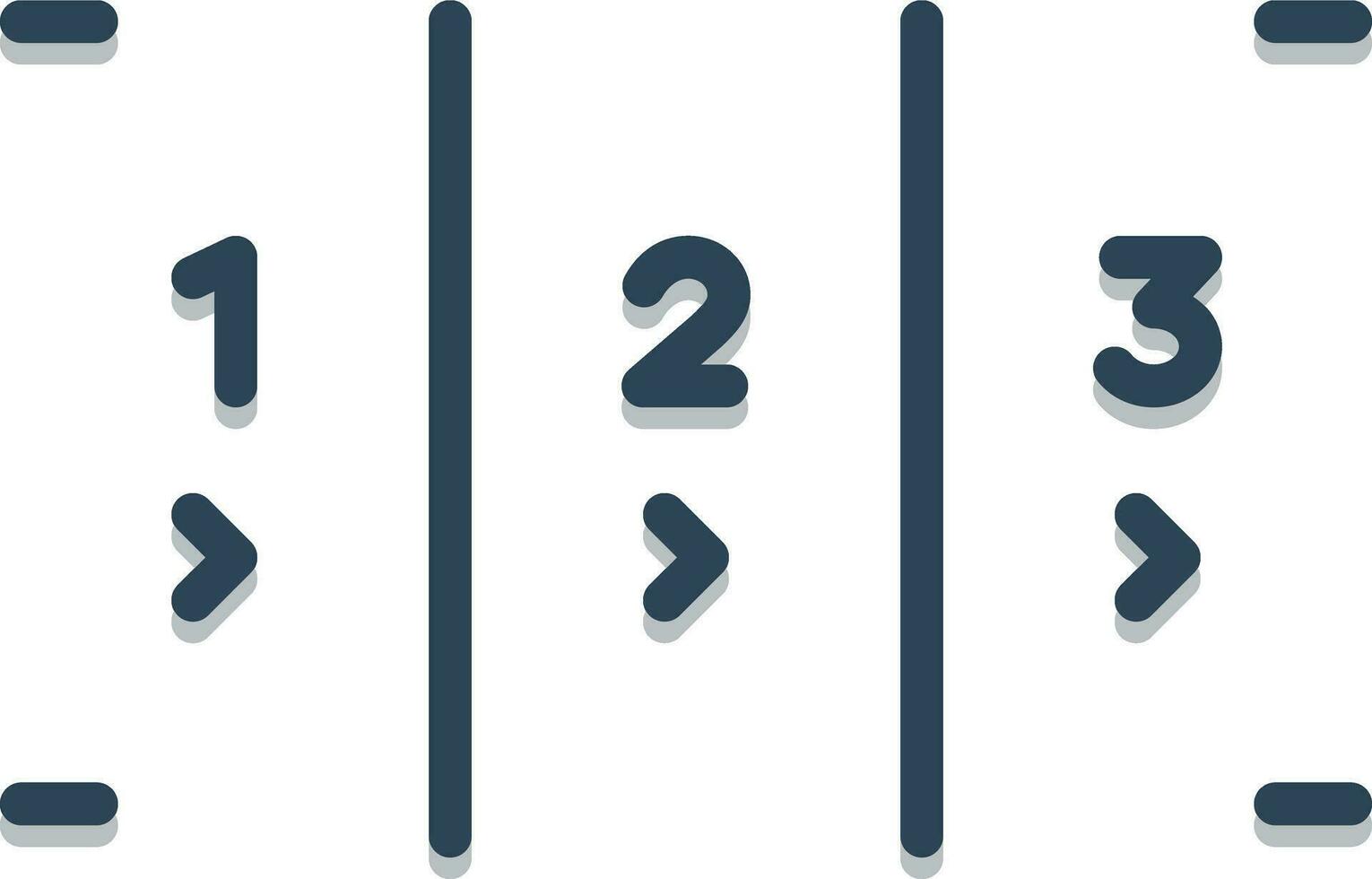 Färg ikon för steg vektor