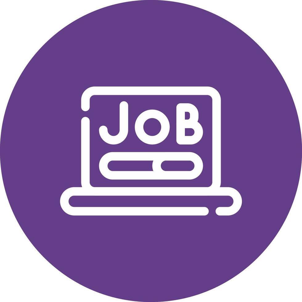 kreatives Icon-Design für die Jobsuche vektor