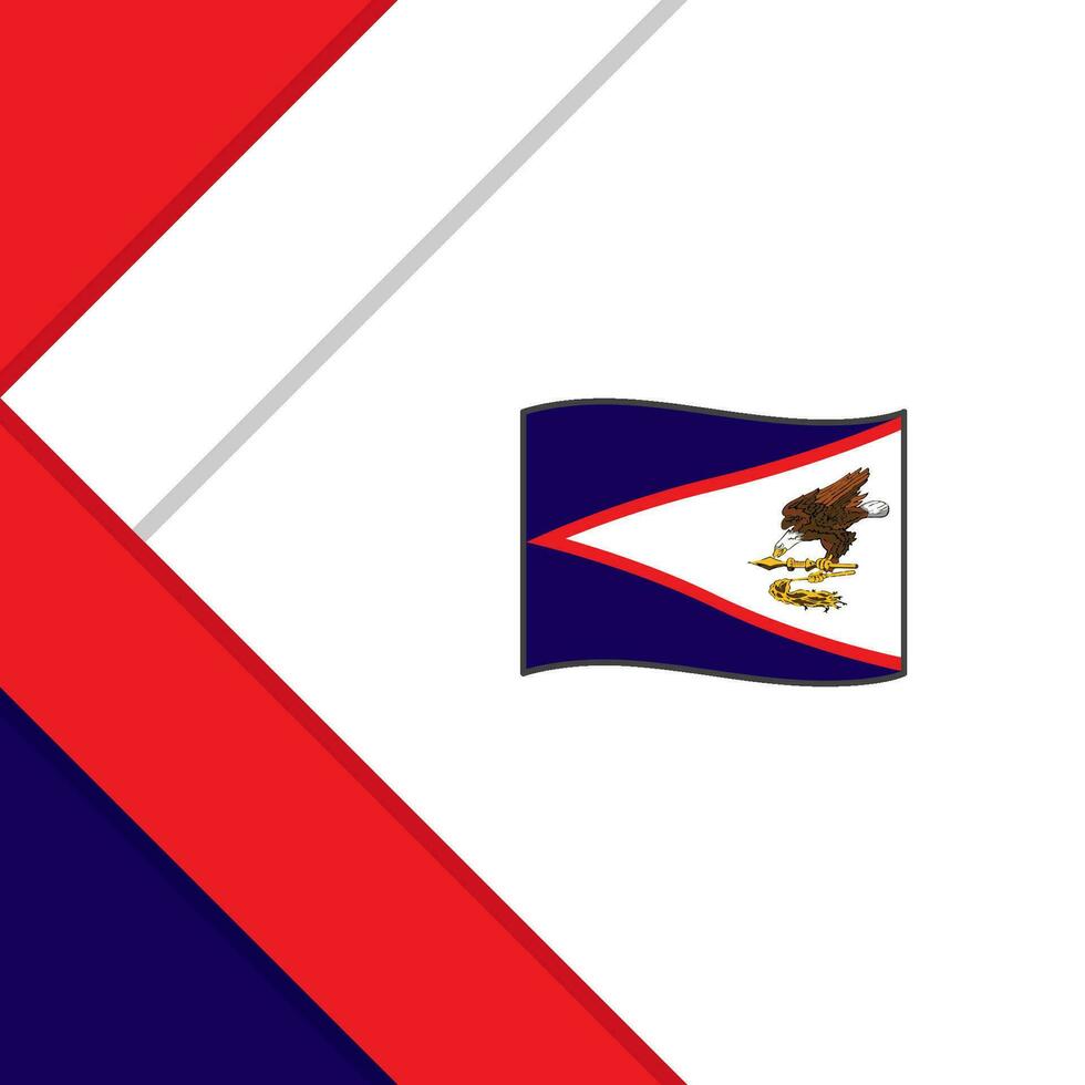 amerikanisch Samoa Flagge abstrakt Hintergrund Design Vorlage. amerikanisch Samoa Unabhängigkeit Tag Banner Sozial Medien Post. amerikanisch Samoa Illustration vektor