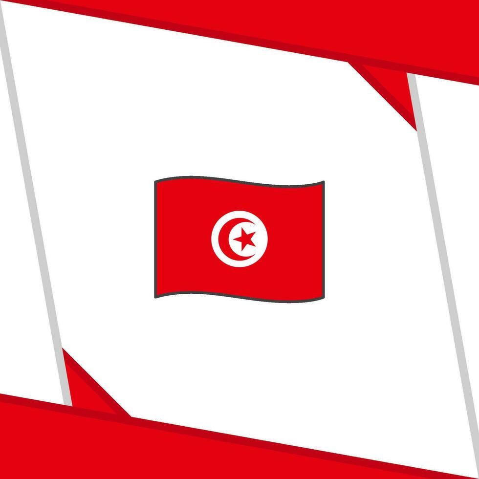 Tunesien Flagge abstrakt Hintergrund Design Vorlage. Tunesien Unabhängigkeit Tag Banner Sozial Medien Post. Tunesien Unabhängigkeit Tag vektor